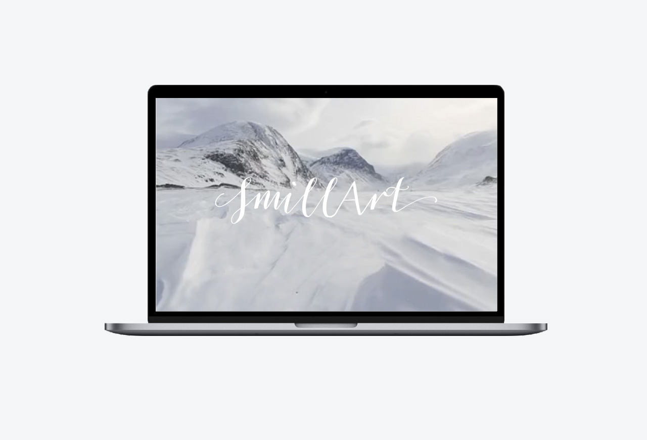 SmillArt Webseite auf Laptop-Display